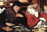 Marinus van Reymerswaele The Banker and His Wife USA oil painting artist